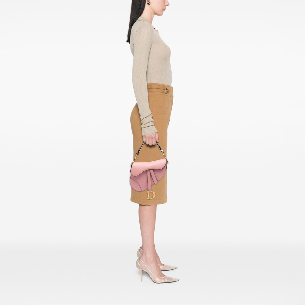 Pre-Loved Dior Mini Grained Calfskin Saddle Bag - Picture 5 of 5